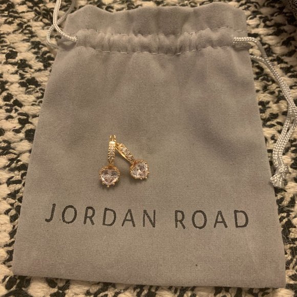 Jordan Road Luv 18K Gold-Plated Crystal Earrings - Picture 2 of 2
